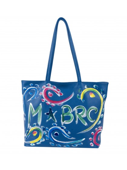 M☆Brc leather handbag Grafic
